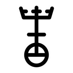 A handy glyph icon of united church
