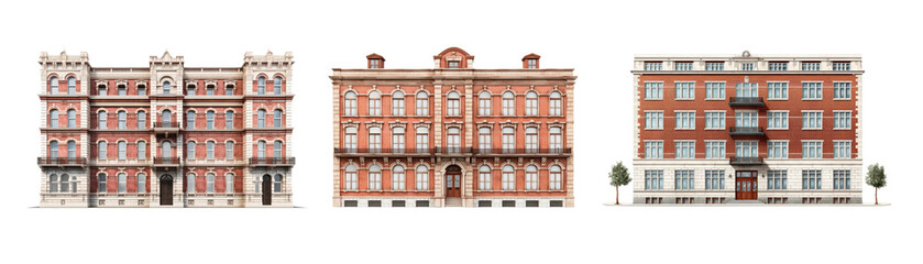 Fototapeta premium Vintage building set