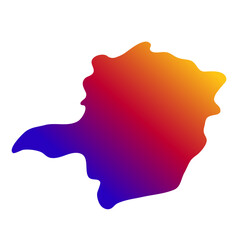 Minas Gerais map gradient 