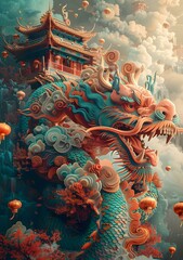 Obraz premium Chinese dragon