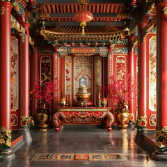 Fototapeta premium Chinese ancient palace