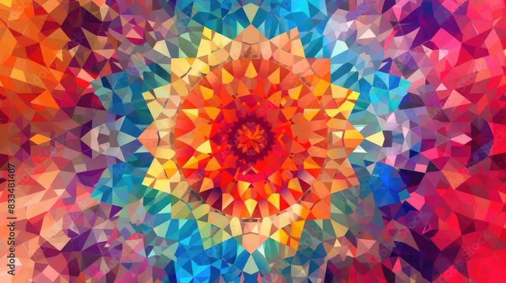 Canvas Prints Kaleidoscopic Abstract Background