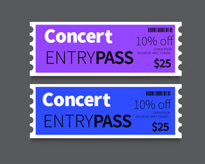 entry pass ticket template