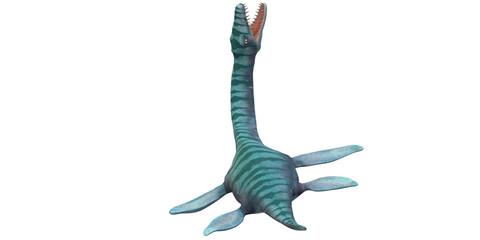 Plesiosaurus isolated on a Transparent Background © clicknow