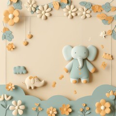 Obraz premium A baby surprise while looking at cell phone