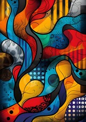 Obraz premium Colorful geometric pattern