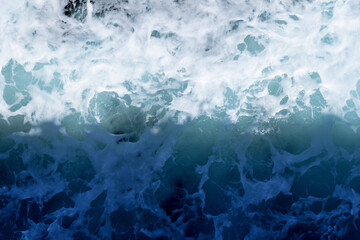 waves broken by the ferry - water background