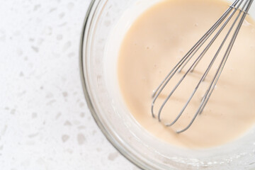 Simple vanilla bundt cake from box cake