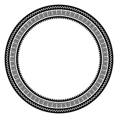 Vintage frame border ornament vector. Ethnic seamless round pattern. Mandala Floral Baroque. Classic antique ornate element. Decorative border for frame, textile, fabric, rug, tattoo, ceramic.