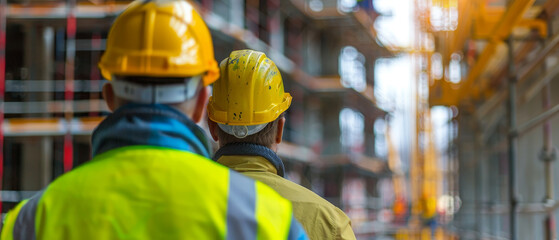 Engineers managing construction projects