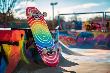 skateboard ramps youth culture LGBTQIA celebration recreation shapes