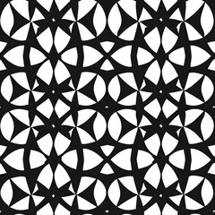 Black and White Geometric Pattern, Abstract Design, Modern, Background