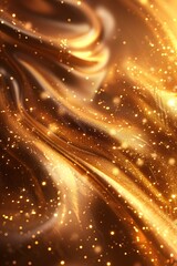 Obraz premium Golden fabric with glitter