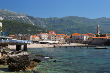 Budva riviera town in Montenegro