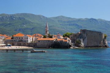 Budva town and seafront,  Montenegro