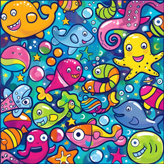 wallpaper, tiles or carpet in a seamless pattern.