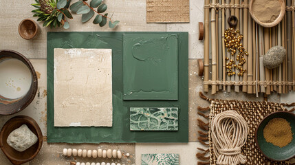 Interior mood board.