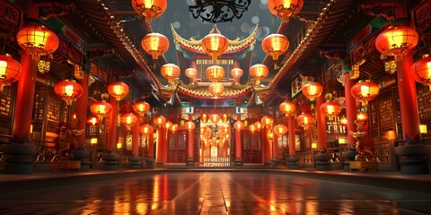 Obraz premium Ancient Chinese architecture