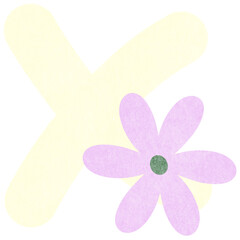 pink flower isolated on white