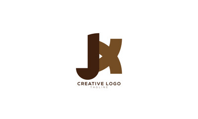 JX XJ Abstract initial monogram letter alphabet logo design