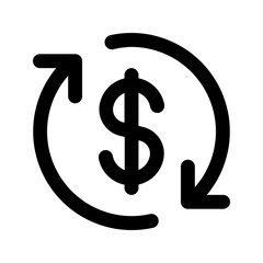 cash flow line icon