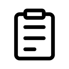 Fototapeta premium clipboard line icon