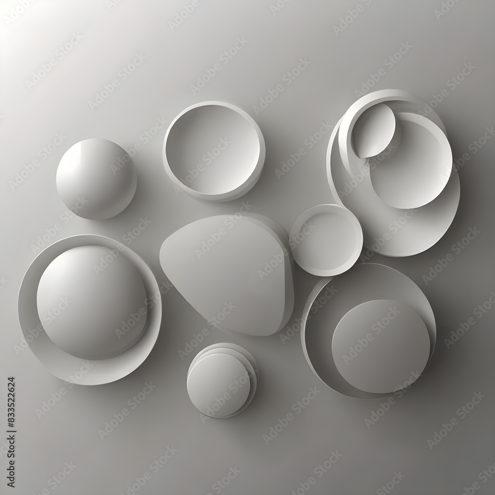 Poster abstract white and gray gradient background. modern minimalistic design. vector illustration with si