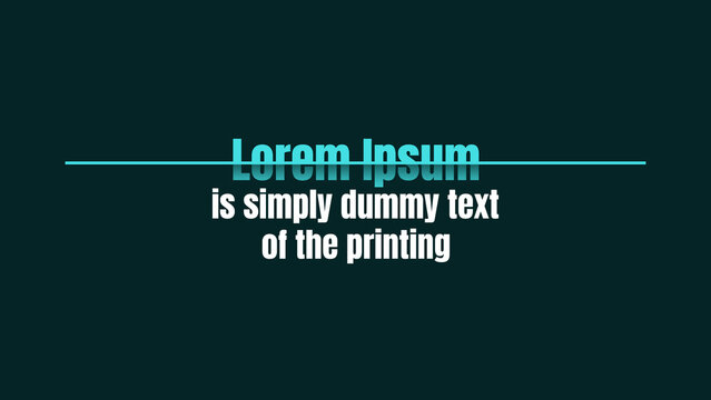 Text Animation Visualized with Minimal Lines