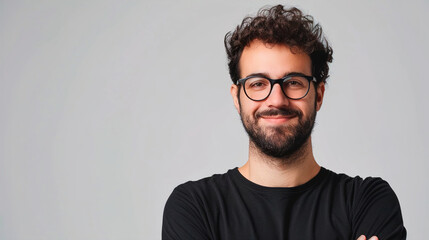 Obraz premium portrait of a man in glasses