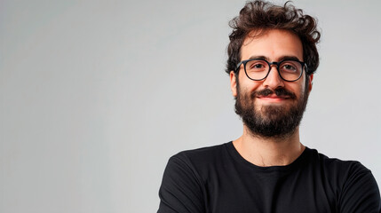 Obraz premium portrait of a man in glasses
