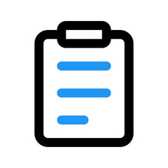 clipboard line color icon