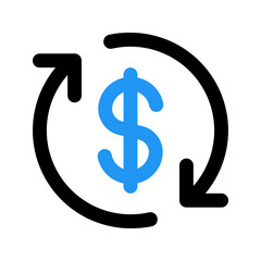 cash flow line color icon