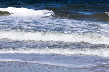 Ocean waves near the beach