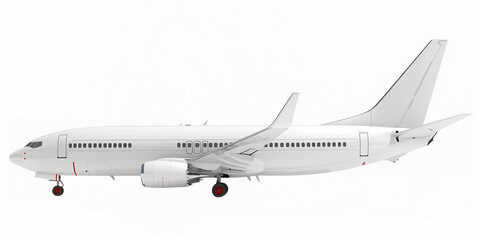 Obraz premium White airplane on white background