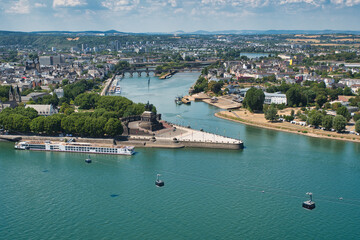  Das Deutsche Eck in Koblenz am Rhein Deutschland
