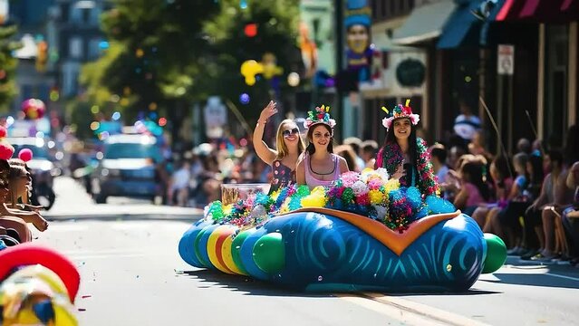 a float in the parade