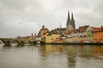 View of Regensburg old town