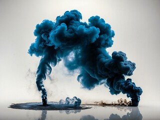 Colorful Smoke isolated background 
