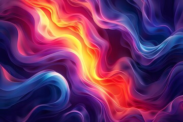 Obraz premium Wavy gradient abstract background