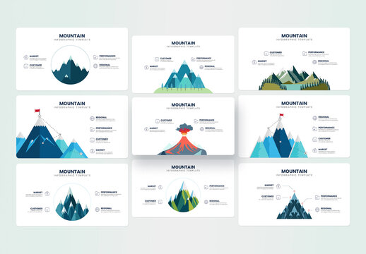 Mountain Infographic Presentation Layout