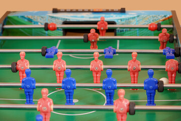 Table football game. Board sports games.