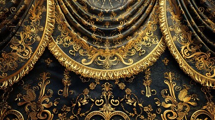 Obraz premium Russian gold wallpaper