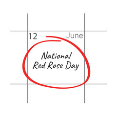 National Red Rose Day, June 12.