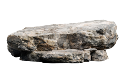 Rock isolated on transparent background.
