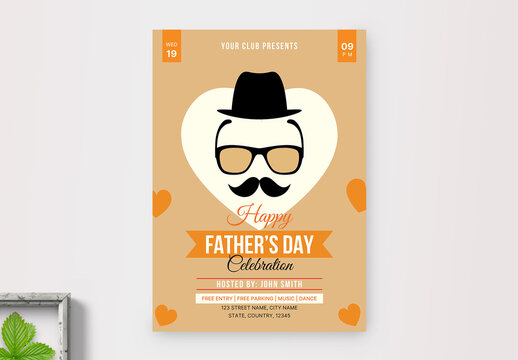Father's Day Celebration Flyer Layout