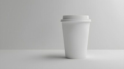 White blank paper takeaway coffee cup for mock up 