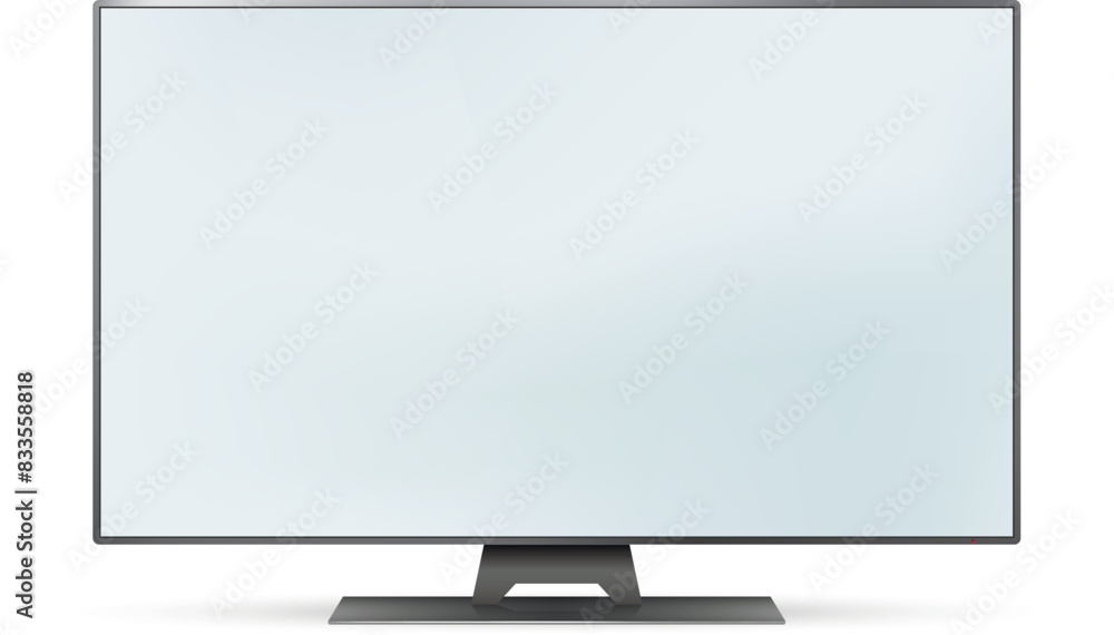 Canvas Prints smart tv mockup. blank television screen.