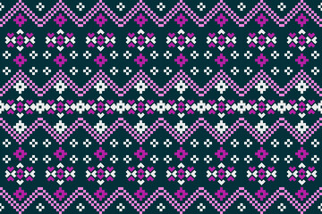 seamless pixel fabric pattern