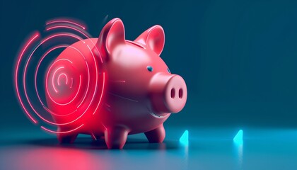 Title Piggy Bank Security Upgrade Fingerprint Scanner Integration to Combat Financial Fraud