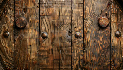 Obraz premium Texture of wooden barrel as background, closeup